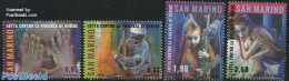 San Marino 2014 Stop Violence Against Children 4v, Mint NH - Unused Stamps