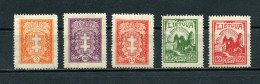 Lithuania 1933 Mi. 380-384 Sc 278-282 Definitive MNH**/used - Litouwen