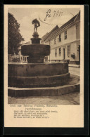 AK Teterow /Mecklbg. Schweiz, Partie Am Hechtbrunnen  - Teterow