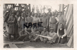 CARTE PHOTO,78,YVELINES,YVELINES,ORGERUS,OUVRIER ROBERT,CONSTRUCTEUR,RARE,METIER DU BOIS - Autres & Non Classés