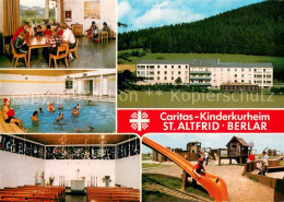 73780120 Berlar Caritas Kinderkurheim St. Altfried Kapelle Hallenbad Kinderspiel - Autres & Non Classés