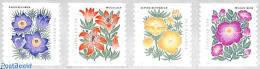 United States Of America 2022 Flowers 4v S-a, Coil, Mint NH, Nature - Flowers & Plants - Ongebruikt