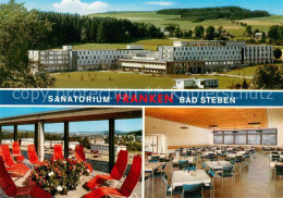 73780107 Bad Steben Sanatorium Franken Der BfA Kurklinik Sonnenterrasse Speisesa - Bad Steben