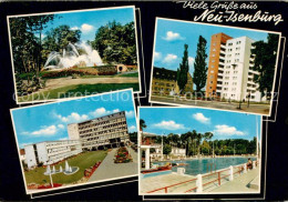 73780097 Neu-Isenburg Park Wasserspiele Hochhaus Freibad Neu-Isenburg - Neu-Isenburg