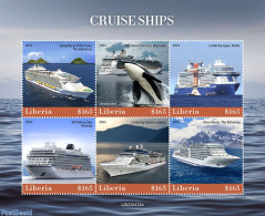 Liberia 2022 Cruise Ships, Mint NH, Nature - Sport - Transport - Sea Mammals - Mountains & Mountain Climbing - Ships A.. - Bergsteigen