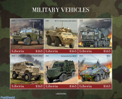 Liberia 2022 Military Vehicles, Mint NH, Transport - Automobiles - Automobili