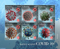 Liberia 2022 Battle Against COVID-19, Mint NH, Health - Corona/Covid19 - Corona/Covid19 - Other & Unclassified