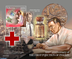 Liberia 2022 100th Anniversary Of The First Insulin Injection, Mint NH, Health - Health - Other & Unclassified