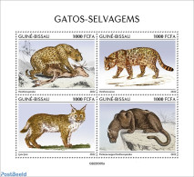 Guinea Bissau 2022 Wild Cats, Mint NH, Nature - Cat Family - Guinea-Bissau