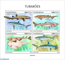 Guinea Bissau 2022 Sharks, Mint NH, Nature - Fish - Sharks - Vissen