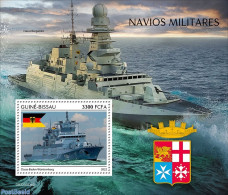 Guinea Bissau 2022 Military Ships, Mint NH, History - Transport - Militarism - Ships And Boats - Militaria