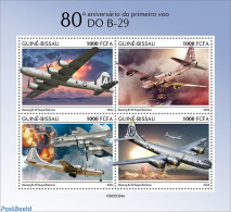 Guinea Bissau 2022 80th Anniversary Of The B-29 First Flight , Mint NH, History - Transport - World War II - Aircraft .. - Guerre Mondiale (Seconde)