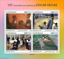 Guinea Bissau 2022 105th Memorial Anniversary Of Edgar Degas, Mint NH, Art - Edgar Degas - Paintings - Guinea-Bissau