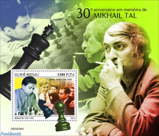 Guinea Bissau 2022 30th Memorial Anniversary Of Mikhail Tal, Mint NH, Sport - Chess - Schach