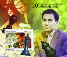 Guinea Bissau 2022 30th Memorial Anniversary Of Mikhail Tal, Mint NH, Sport - Chess - Scacchi