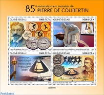 Guinea Bissau 2022 85th Memorial Anniversary Of Pierre De Coubertin, Mint NH, Sport - Olympic Games - Guinea-Bissau