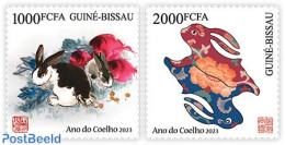 Guinea Bissau 2022 Year Of The Rabbit, Mint NH, Nature - Various - Rabbits / Hares - Yearsets (by Country) - Unclassified