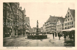 73780049 Biberach  Riss Marktplatz Mit Brunnen  - Biberach