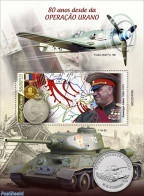 Guinea Bissau 2022 80 Years Since The Operation Uranus, Mint NH, History - Transport - Various - World War II - Aircra.. - Seconda Guerra Mondiale