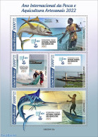 Guinea Bissau 2022 International Year Of Artisanal Fisheries And Aquaculture 2022, Mint NH, Nature - Fish - Fishing - Vissen