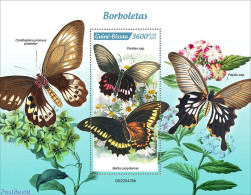 Guinea Bissau 2022 Butterflies, Mint NH, Nature - Butterflies - Flowers & Plants - Guinea-Bissau