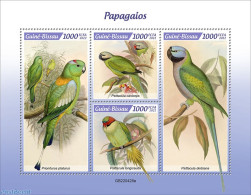 Guinea Bissau 2022 Parrots, Mint NH, Nature - Birds - Parrots - Guinea-Bissau
