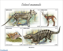 Sierra Leone 2022 Extinct Mammals, Mint NH, Nature - Animals (others & Mixed) - Cat Family - Otros & Sin Clasificación