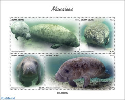 Sierra Leone 2022 Manatees, Mint NH, Nature - Sea Mammals - Other & Unclassified
