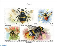 Sierra Leone 2022 Bees, Mint NH, Nature - Bees - Flowers & Plants - Andere & Zonder Classificatie