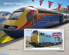 Sierra Leone 2022 British Trains, Mint NH, History - Transport - Flags - Railways - Treinen