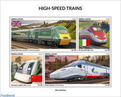 Sierra Leone 2022 High Speed Trains, Mint NH, Transport - Railways - Trains