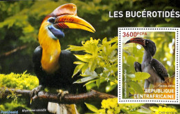 Central Africa 2019 Hornbill S/s, Mint NH, Nature - Birds - República Centroafricana