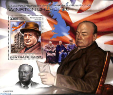 Central Africa 2020 Winson Churchill S/s, Mint NH, History - Churchill - Sir Winston Churchill