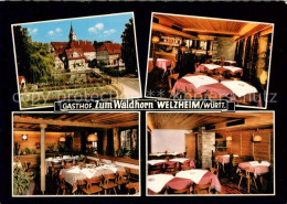 73779965 Welzheim Gasthof Zum Waldhorn Gastraeume Welzheim - Andere & Zonder Classificatie