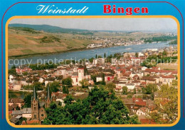 73779937 Bingen Rhein Fliegeraufnahme Bingen Rhein - Bingen