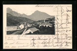Cartolina Tai Di Cadore, Ortsansicht Aus Der Vogelschau, Im Hintergrund Berge  - Autres & Non Classés