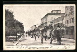 Cartolina Viareggio, Viale Ugo Foscolo  - Viareggio