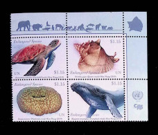 CL, Blocs Et Feuillets, Block, Nations Unies , United Nations, NY, New York, 2019, ENDANGERED SPECIES - Unused Stamps
