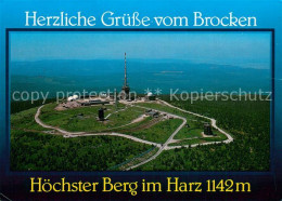 73779716 Brocken Harz Fliegeraufnahme Mit Observatorium Brocken Harz - Wernigerode