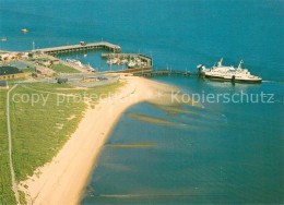 73779713 List Sylt Hafen Und Daenemark Faehre Fliegeraufnahme List Sylt - Other & Unclassified