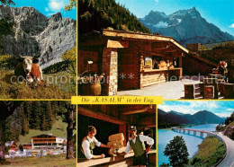 73779696 Hinterriss Tirol Alpencafe Eng Die Kasalm In Der Egg Details Hinterriss - Autres & Non Classés