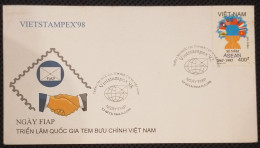 Vietnam Viet Nam Anniversary Cover 1998 : Vietstampex / Stamp Day / 30th Foundation Anniversary Of ASEAN (Ms762) - Viêt-Nam