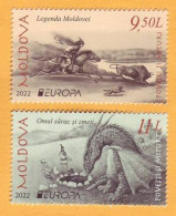 2022  Moldova Moldavie  Europa-cept  2022. Stories & Myths  2v Mint - 2022