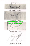 R535810 Royal Signatures. George. 1. 1724. George. 11. 1728. George. 111. 1776. - Monde