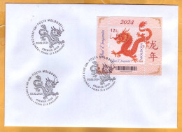 2024  Moldova  FDC  „Year 2024 – Year Of The Dragon”, China - Moldova