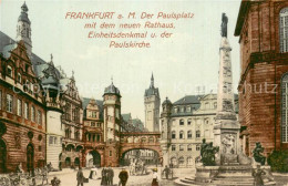 73779489 Frankfurt Main Paulsplatz Mit Neuem Rathaus Einheitsdenkmal Paulskirche - Frankfurt A. Main