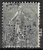 1038	N°	130	Perforé	-	M 6	-	SOCIETE DES MINES DE LENS - Used Stamps