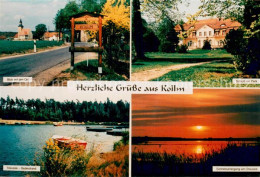 73779396 Kollm Quitzdorf Sachsen Ortseingang Schloss Mit Park Stausee Sonnenunte - Sonstige & Ohne Zuordnung