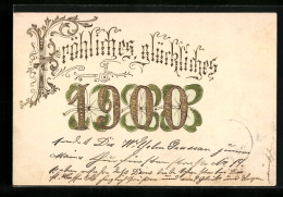 AK Jahreszahl 1900 Mit Kleeblättern  - Andere & Zonder Classificatie