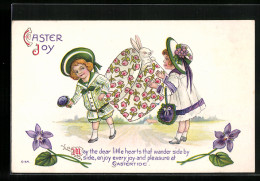 AK Osterhase Blickt Aus Einer Schachtel Zu Ostern  - Easter